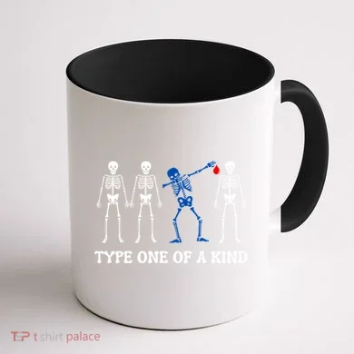Funny Diabetes Dancing Skeleton Coffee Mug back