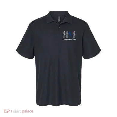 Funny Diabetes Dancing Skeleton Polo