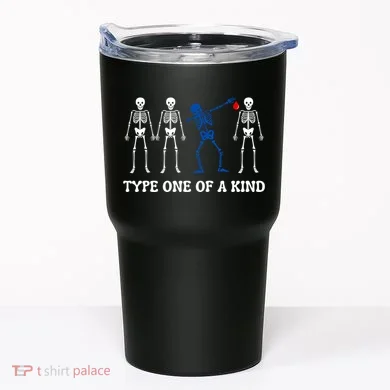 Funny Diabetes Dancing Skeleton Tumbler