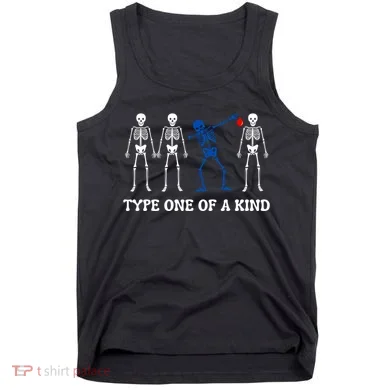 Funny Diabetes Dancing Skeleton Tank Top