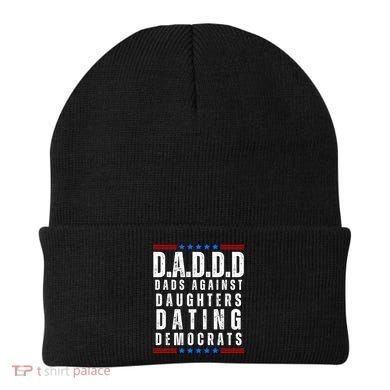 Funny Daddd Dads Against Daughters Dating Democrats Beanie