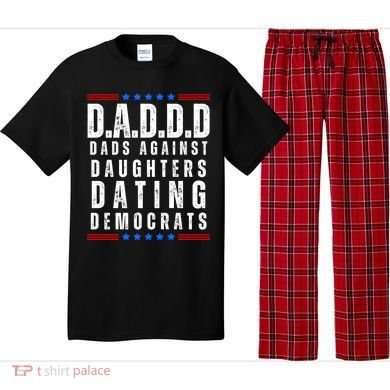 Funny Daddd Dads Against Daughters Dating Democrats Pajama Set