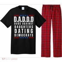 Funny Daddd Dads Against Daughters Dating Democrats Pajama Set thumb 0