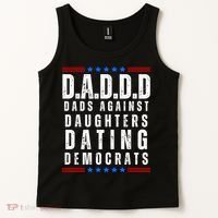 Funny Daddd Dads Against Daughters Dating Democrats Tank Top thumb 2