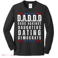 Funny Daddd Dads Against Daughters Dating Democrats Kids Long Sleeve Shirt thumb 0