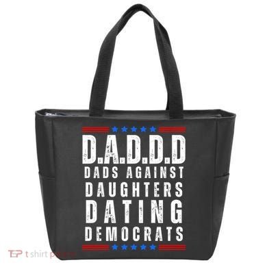 Funny Daddd Dads Against Daughters Dating Democrats Tote Bag