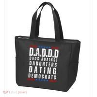 Funny Daddd Dads Against Daughters Dating Democrats Tote Bag thumb 3