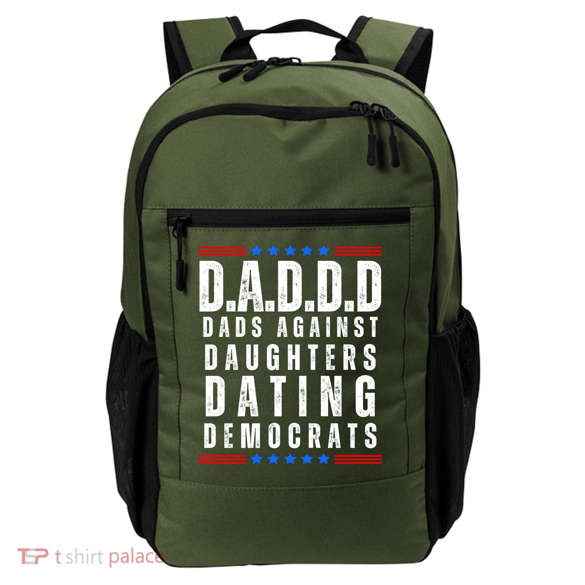 Funny Daddd Dads Against Daughters Dating Democrats Backpack