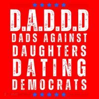 Funny Daddd Dads Against Daughters Dating Democrats Santa Hat thumb 1