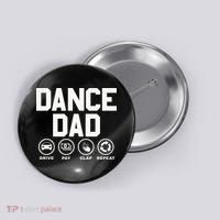 Funny Dance Dad Proud Dancer Dancing Father Button thumb 0