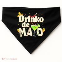 Funny Drinko De Mayo Cinco De Mayo USA-Made Doggie Bandana thumb 0