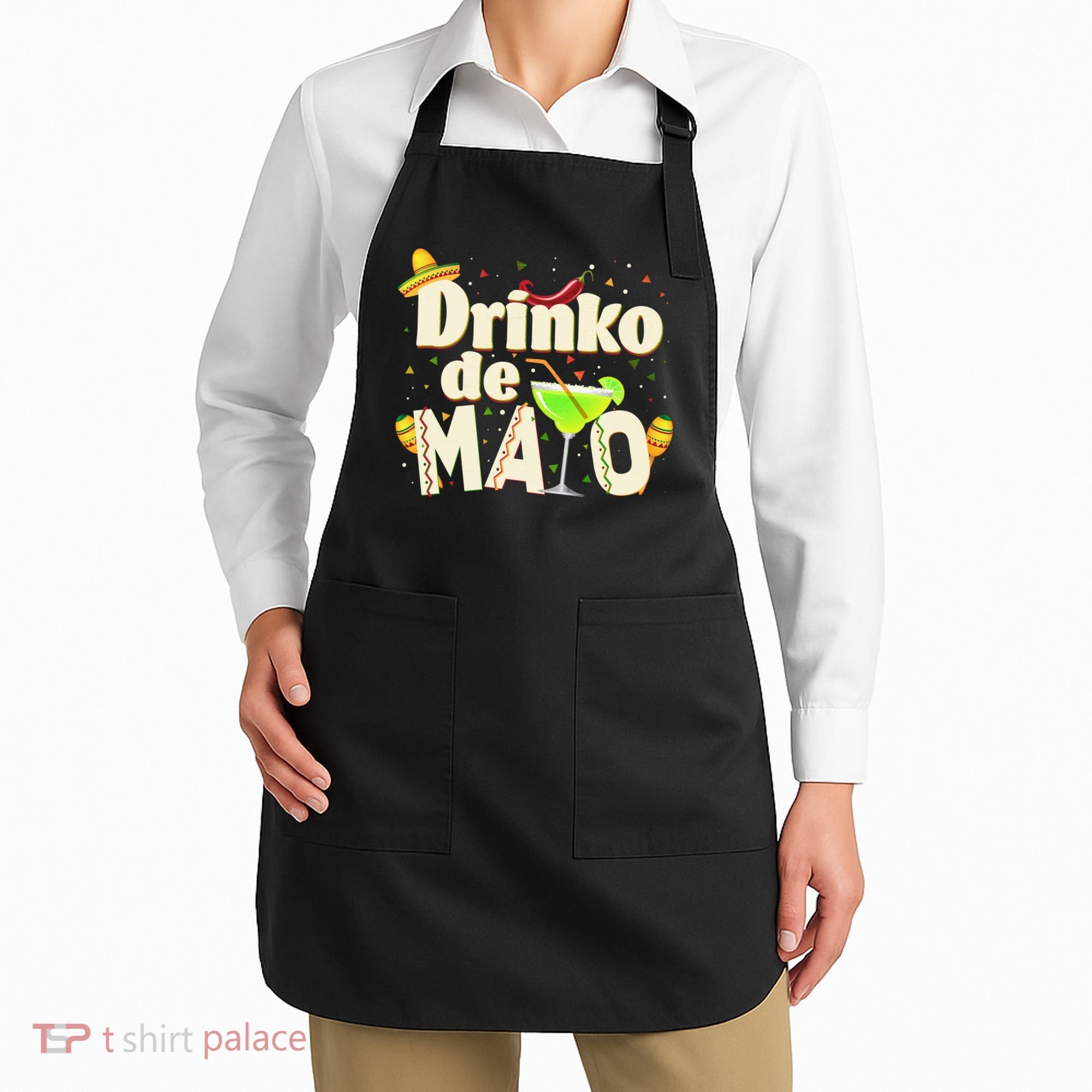 Funny Drinko De Mayo Cinco De Mayo Apron