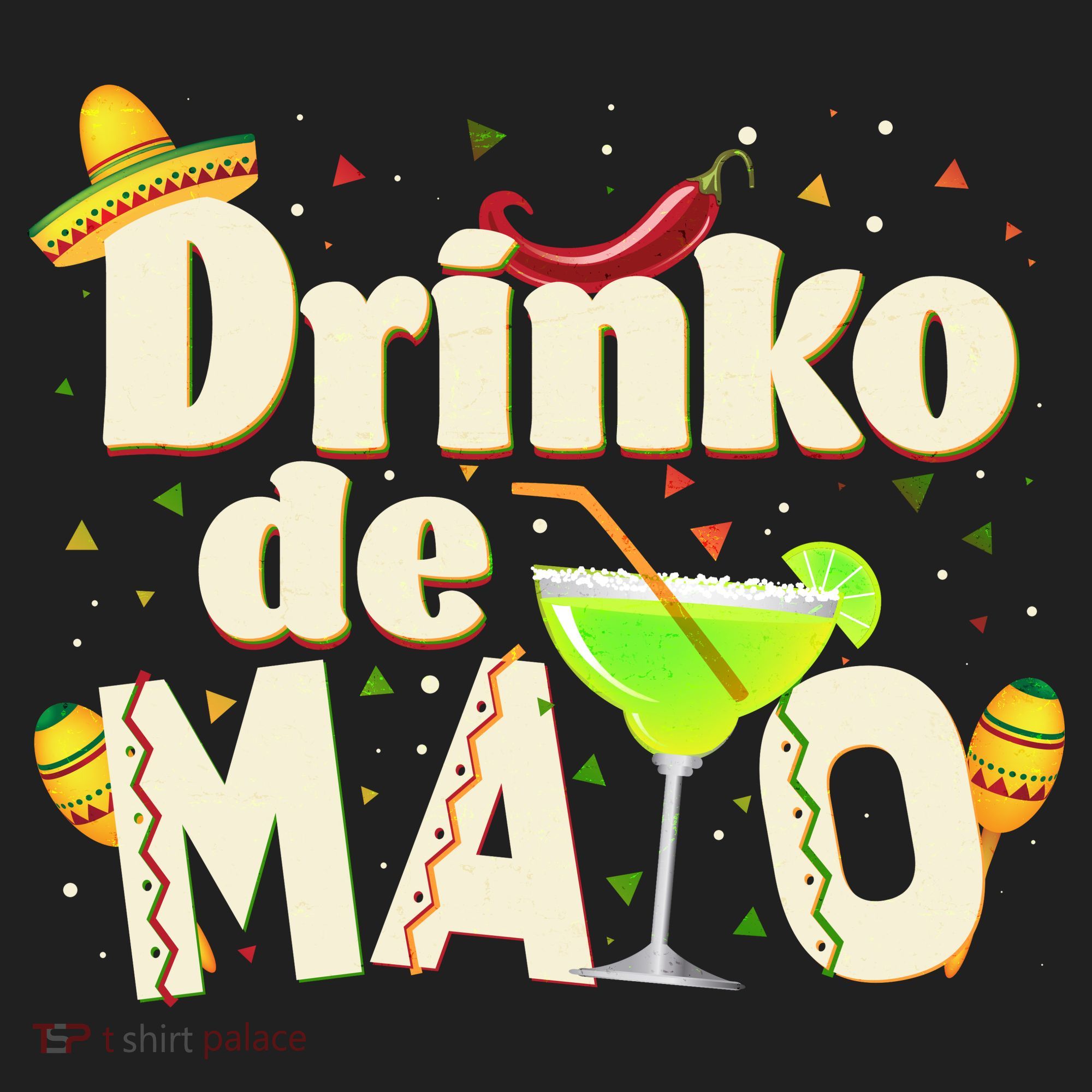 Funny Drinko De Mayo Cinco De Mayo Golf Towel