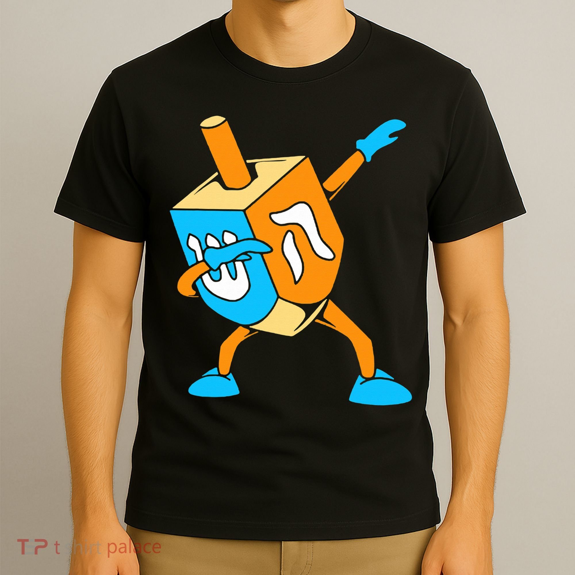 Funny Dabbing Dreidel Hanukkah Dancing Chanukah  T-Shirt