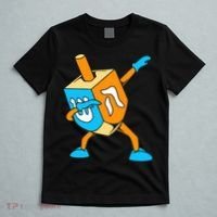 Funny Dabbing Dreidel Hanukkah Dancing Chanukah  T-Shirt thumb 5