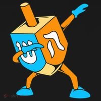 Funny Dabbing Dreidel Hanukkah Dancing Chanukah  Bucket Hat thumb 4