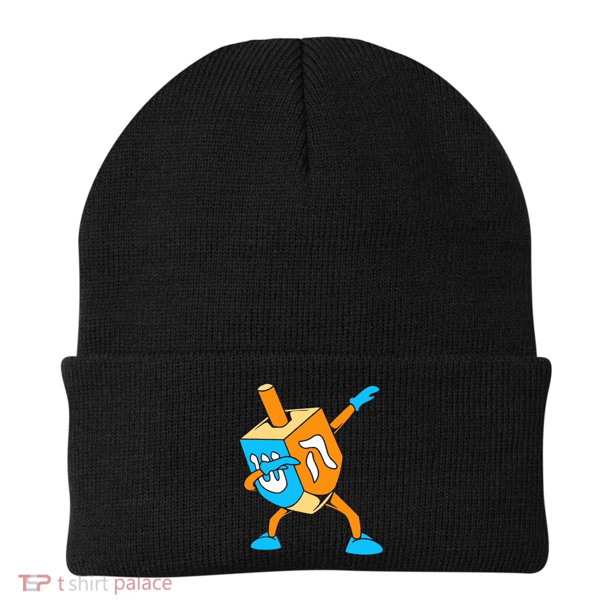 Funny Dabbing Dreidel Hanukkah Dancing Chanukah  Beanie