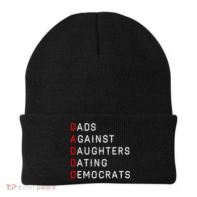 Funny Daddd Dads Against Daughters Dating Democrats Beanie
