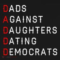 Funny Daddd Dads Against Daughters Dating Democrats Women's Hoodie thumb 2