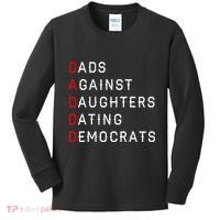 Funny Daddd Dads Against Daughters Dating Democrats Kids Long Sleeve Shirt thumb 0