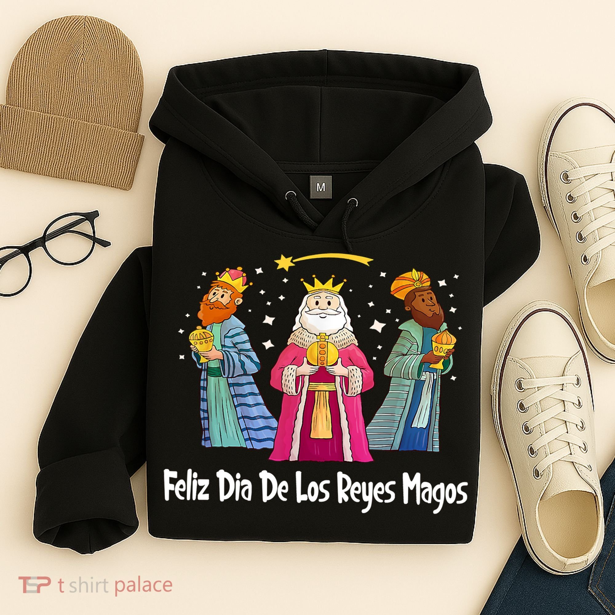 Feliz Dia De Reyes Day Wise Three Kings Tee Happy Epiphany Hoodie