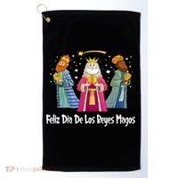 Feliz Dia De Reyes Day Wise Three Kings Tee Happy Epiphany Golf Towel thumb 0