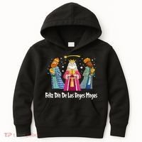 Feliz Dia De Reyes Day Wise Three Kings Tee Happy Epiphany Kids Hoodie thumb 0