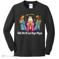 Feliz Dia De Reyes Day Wise Three Kings Tee Happy Epiphany Kids Long Sleeve Shirt thumb 0