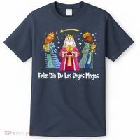 Feliz Dia De Reyes Day Wise Three Kings Tee Happy Epiphany T-Shirt thumb 0