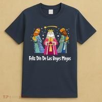 Feliz Dia De Reyes Day Wise Three Kings Tee Happy Epiphany T-Shirt thumb 4