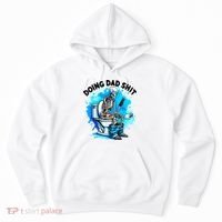 Funny Doing Dad Shit Skeleton Toilet Gift For Dad Hoodie thumb 0