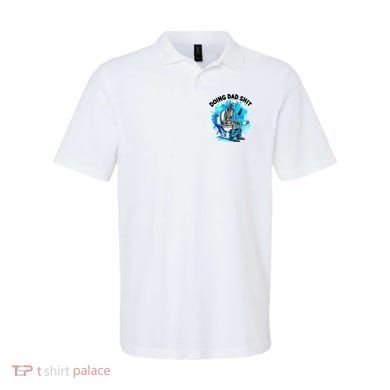 Funny Doing Dad Shit Skeleton Toilet Gift For Dad Polo
