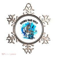 Funny Doing Dad Shit Skeleton Toilet Gift For Dad Ornament thumb 0