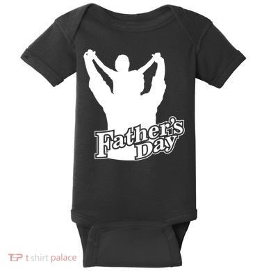 Father's Day Dad And Son Baby Bodysuit