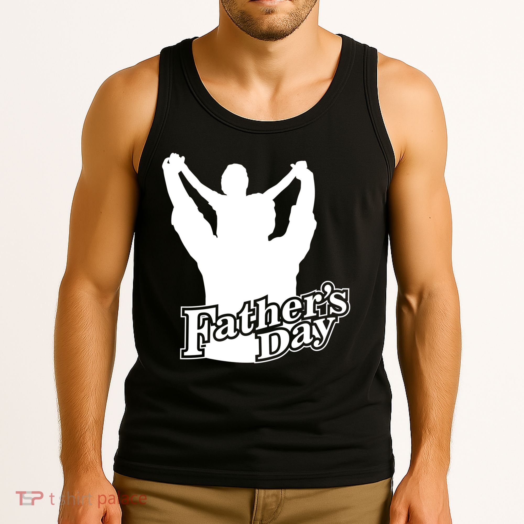 Father's Day Dad And Son Tank Top