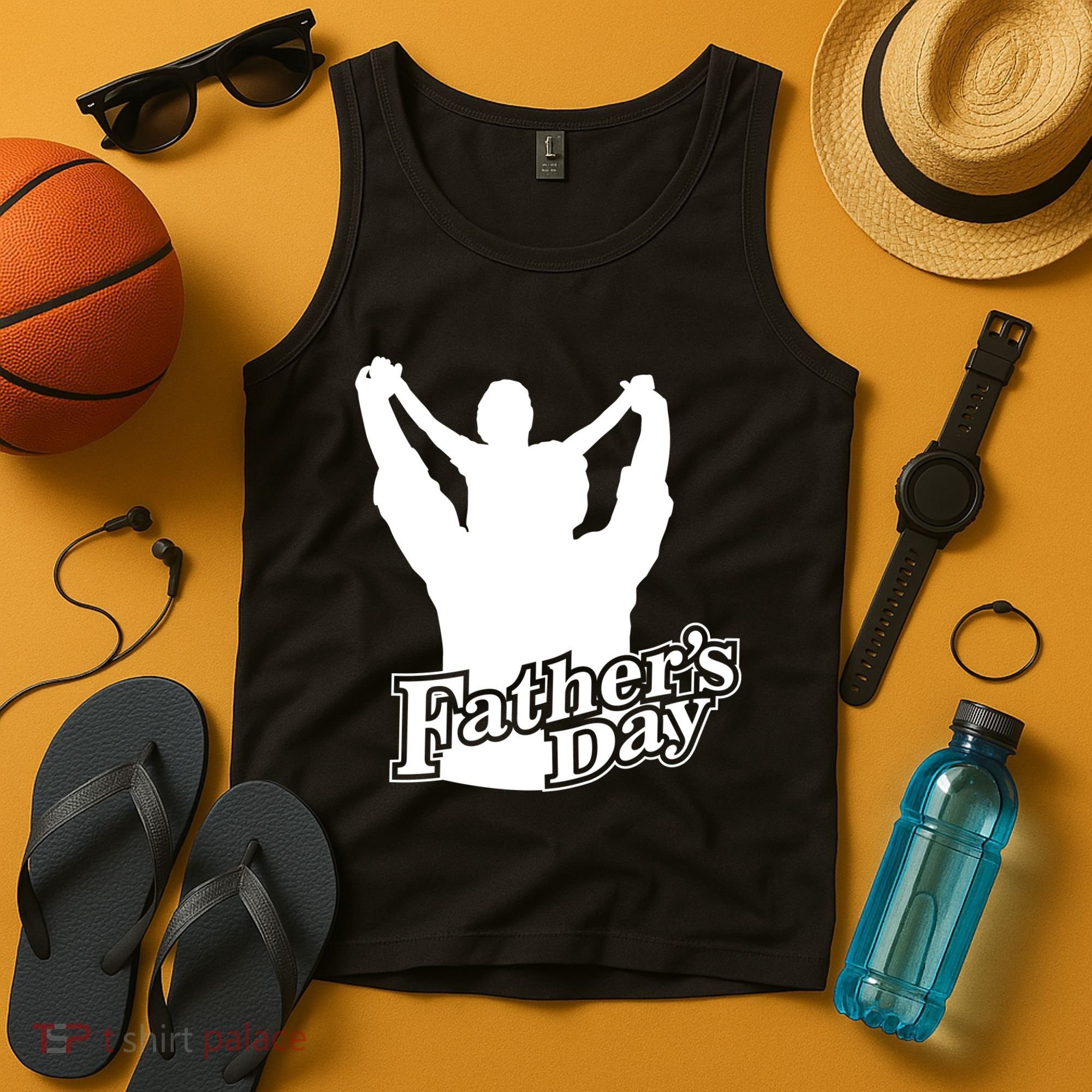 Father's Day Dad And Son Tank Top