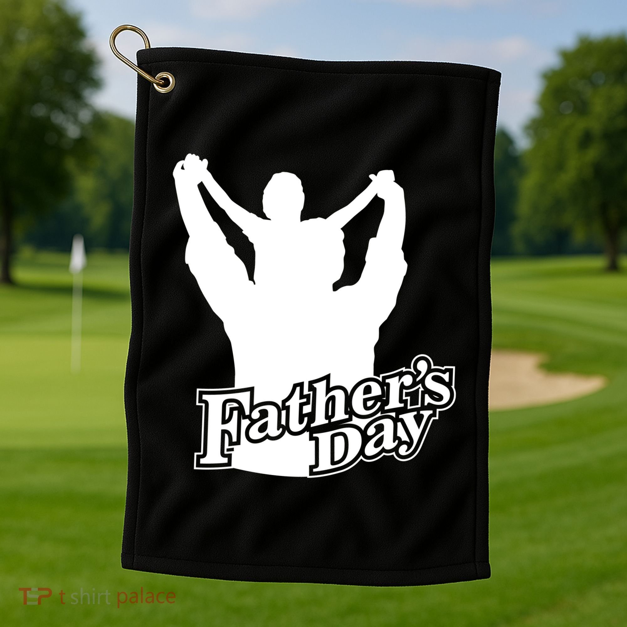 Father's Day Dad And Son Golf Towel