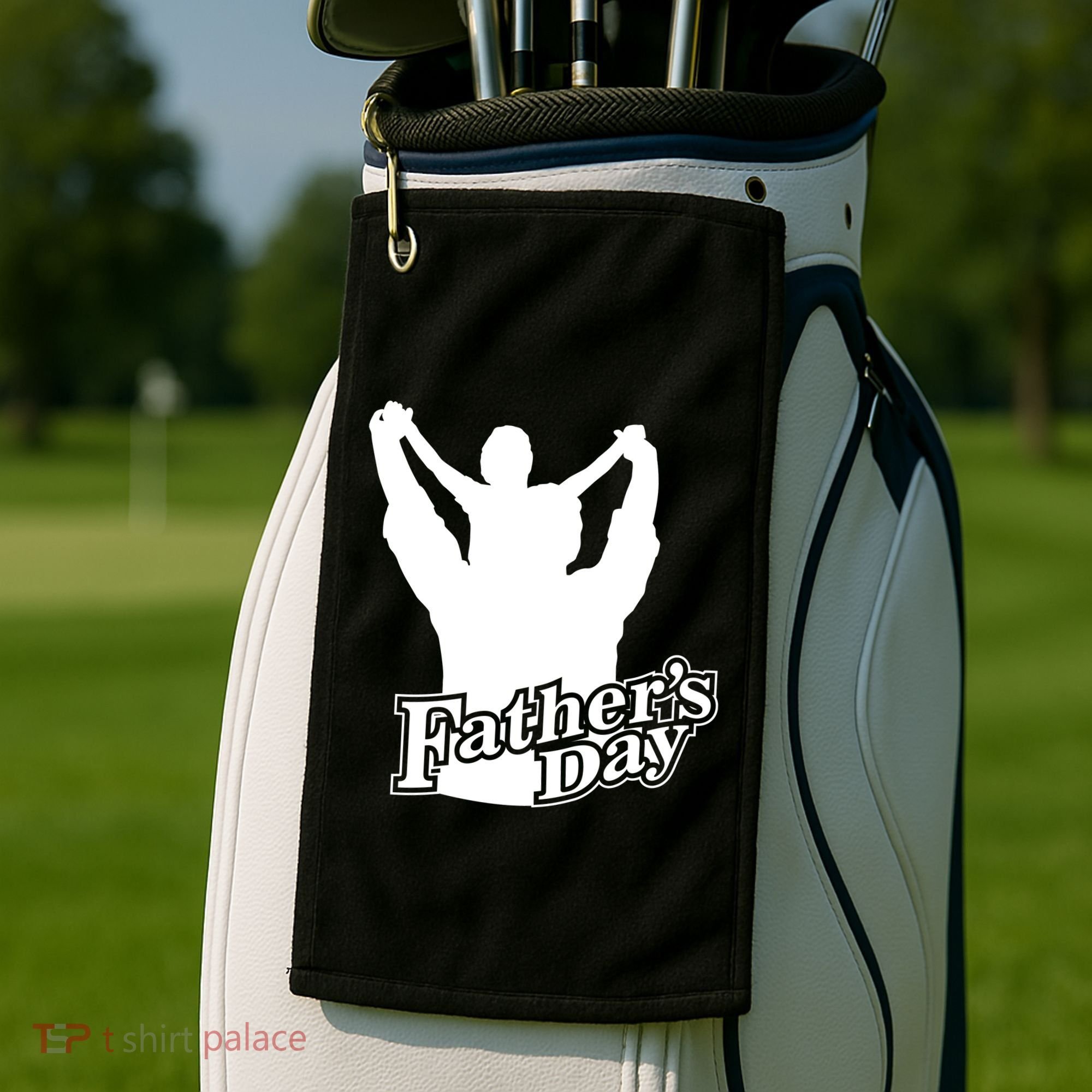 Father's Day Dad And Son Golf Towel