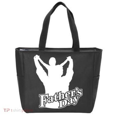 Father's Day Dad And Son Tote Bag