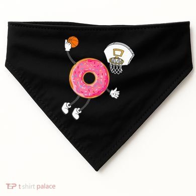 funny Dunking Donut Hole Food Champ USA-Made Doggie Bandana