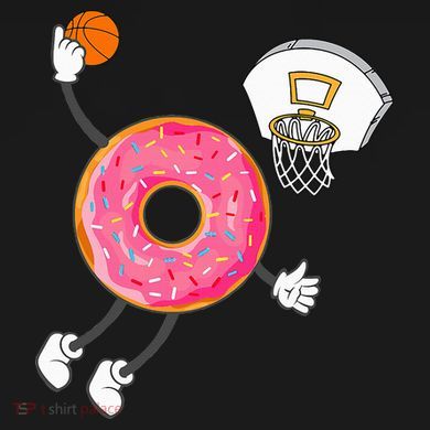 funny Dunking Donut Hole Food Champ Cooling Performance Crew T-Shirt