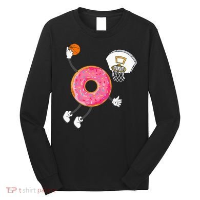 funny Dunking Donut Hole Food Champ Long Sleeve Shirt