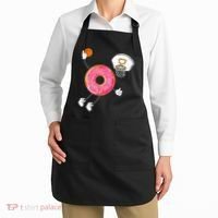 funny Dunking Donut Hole Food Champ Apron thumb 2