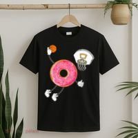 funny Dunking Donut Hole Food Champ T-Shirt thumb 2