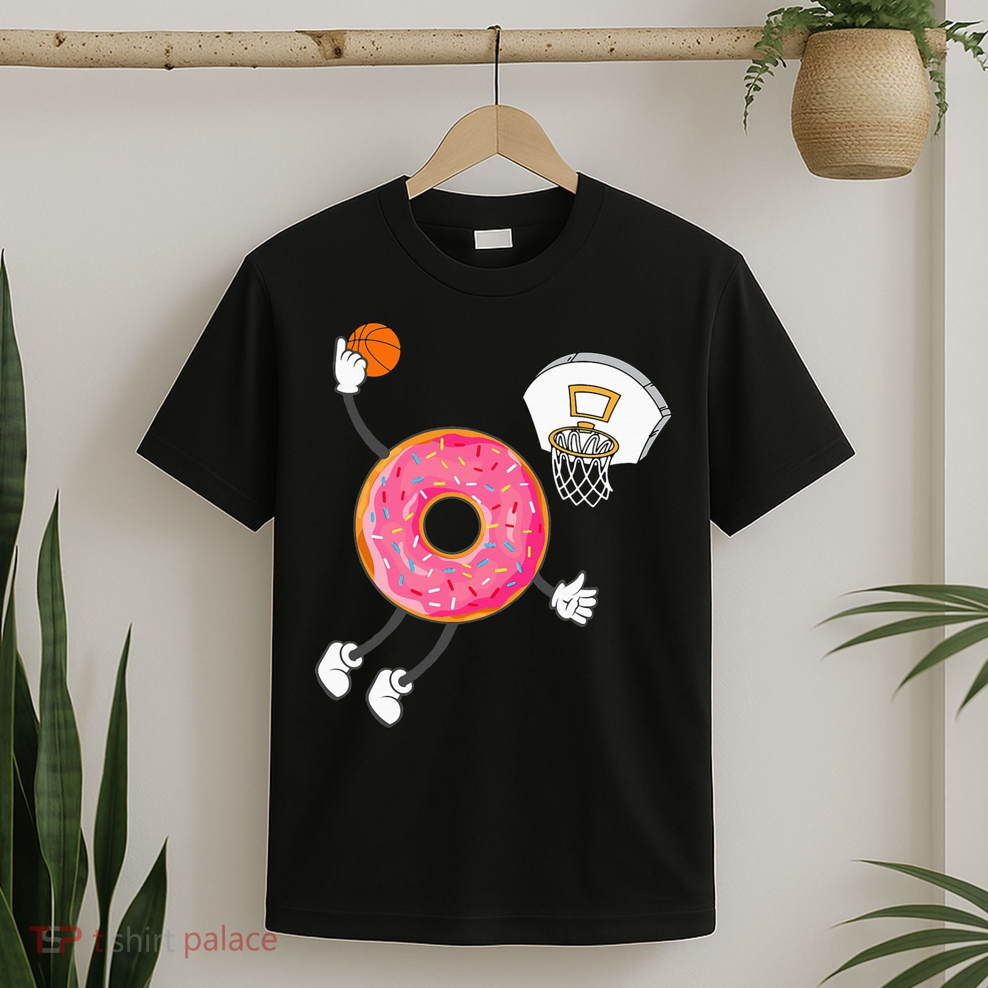 funny Dunking Donut Hole Food Champ T-Shirt