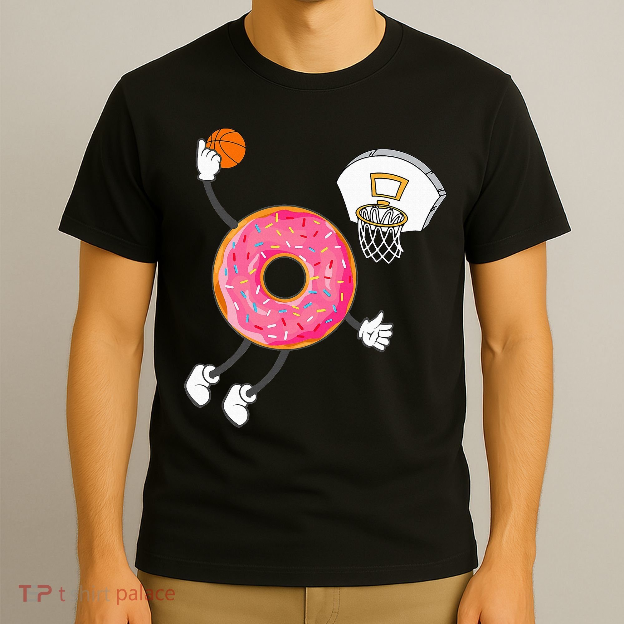 funny Dunking Donut Hole Food Champ T-Shirt