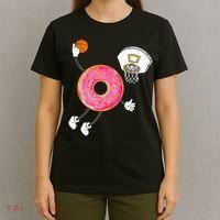 funny Dunking Donut Hole Food Champ T-Shirt thumb 4