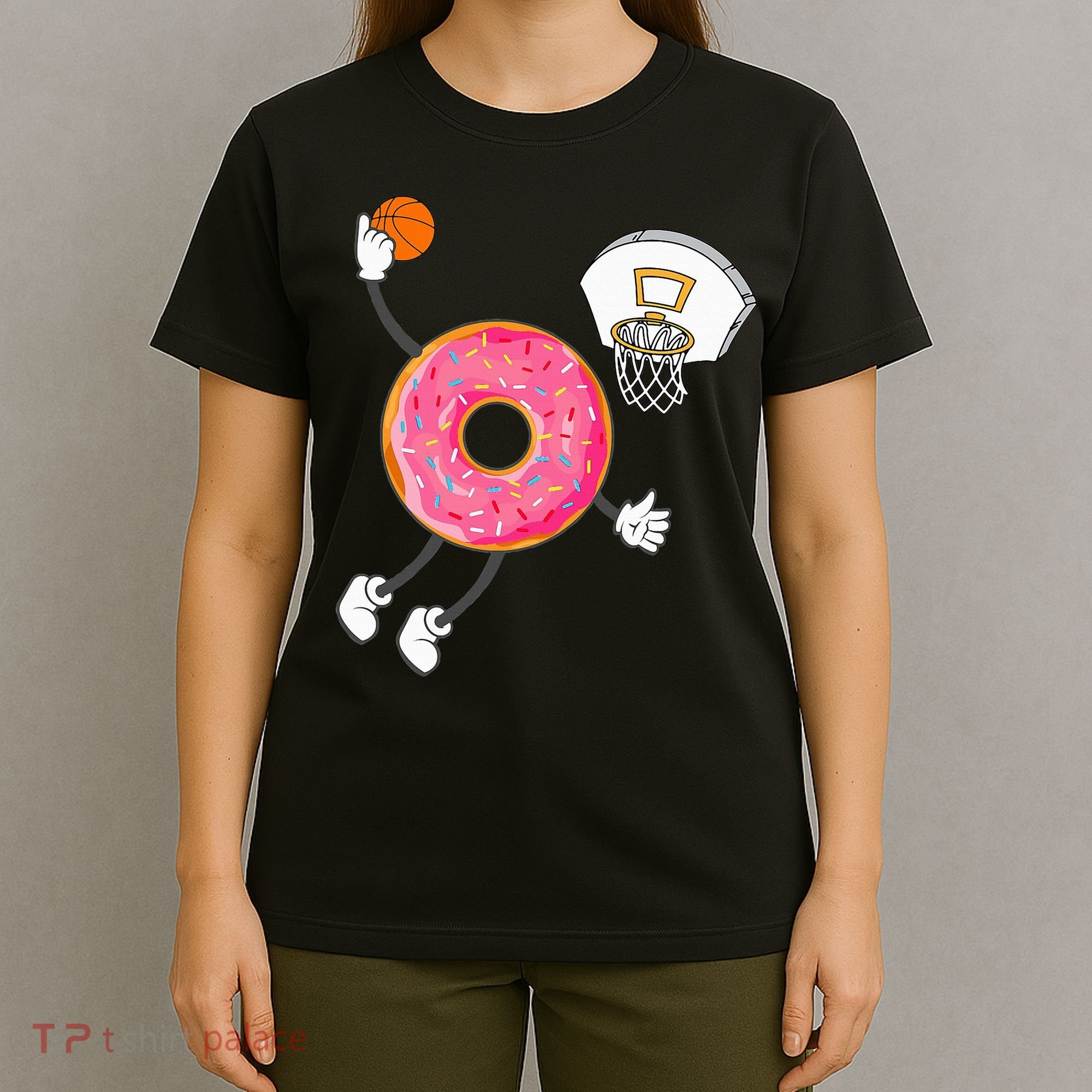 funny Dunking Donut Hole Food Champ T-Shirt