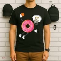 funny Dunking Donut Hole Food Champ T-Shirt thumb 6