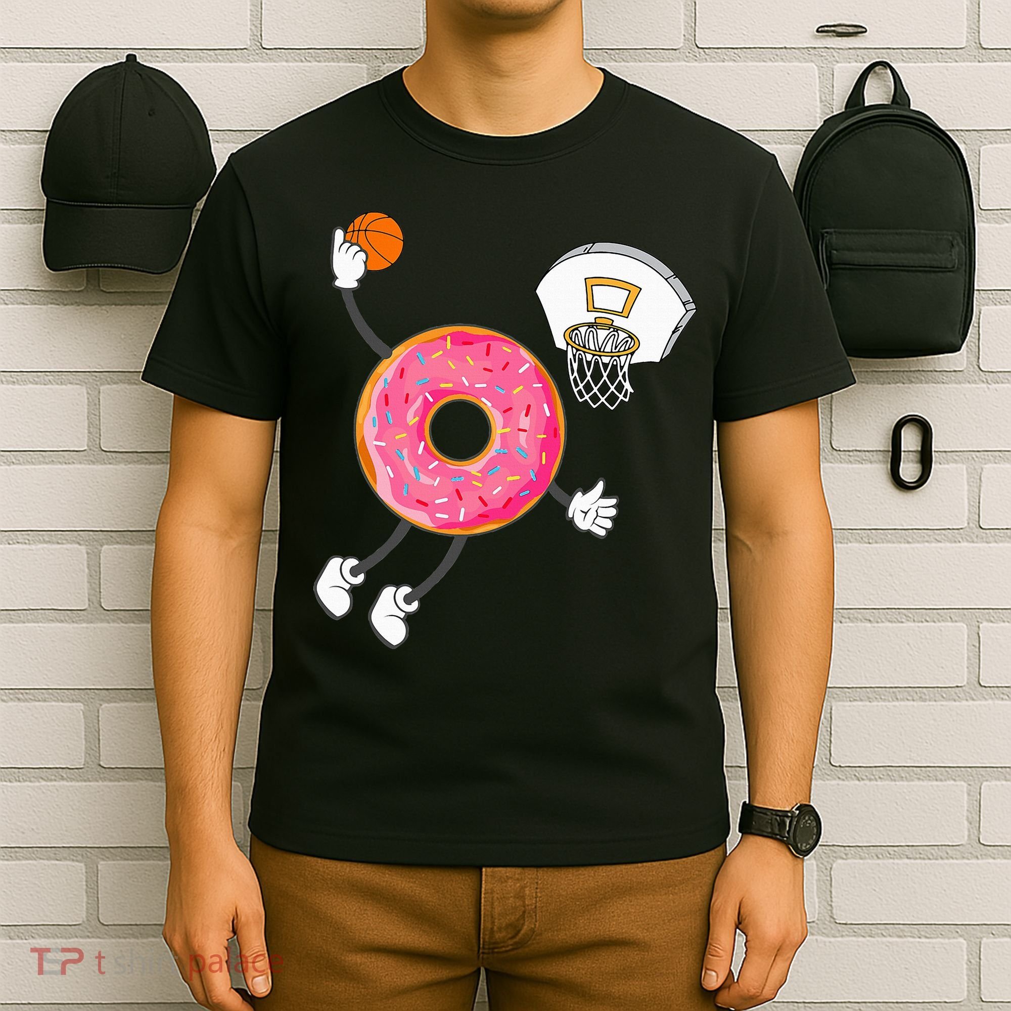 funny Dunking Donut Hole Food Champ T-Shirt
